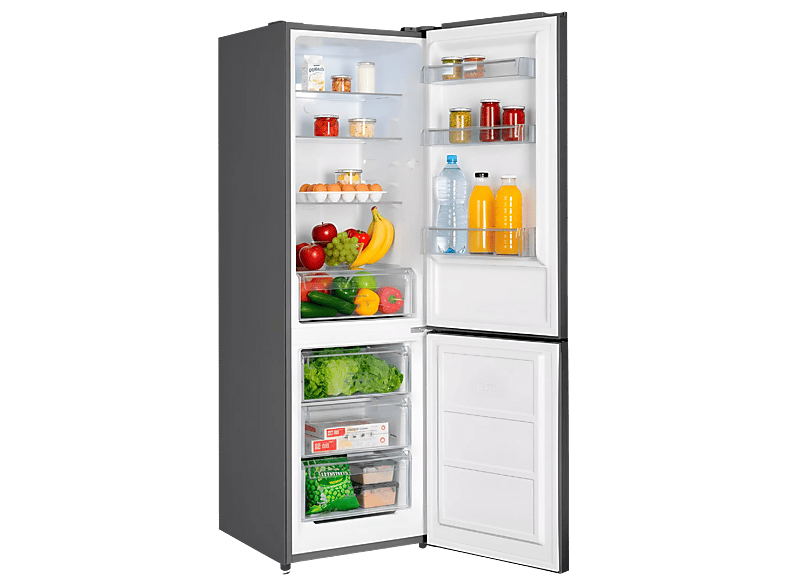 Frigorífico combi - Infiniton FGC-310C86XEP, Total No Frost, 186 cm de alto, 293 l, Inox