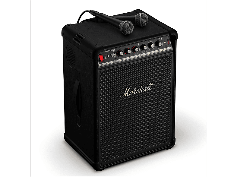 Altavoz bluetooth - Marshall Bromley 450, Con batería, Autonomía 40h, 9600mAh, Para fiestas, Modo estéreo, Indicador LED, Resiste agua, Control táctil