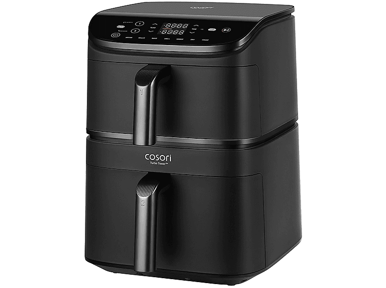 Freidora de aire - Cosori CAF-DC121-AEUR, 10.8 l, 2630 W, 230 °C, 7 Funciones de Cocción, Negro
