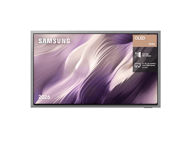 TV OLED 55" - Samsung TQ55S99HATXXC, OLED 4K, NQ4 AI Gen3 Processor, Smart TV, Tecnología Sin Reflejos, Full AI, Negro