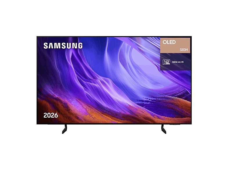 TV OLED 77" - Samsung TQ77S83HAEXXC, OLED 4K, NQ4 AI Gen2 Processor, Smart TV, Tecnología Sin Reflejos, Full AI, Negro