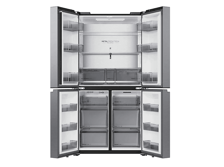 Frigorífico americano - Haier Horizon HCR59F18DNMM, No Frost, 183 cm, 706 l, Magic Zone, ABT Pro, Inox