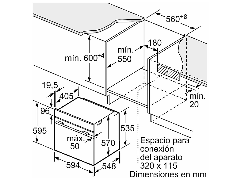 Horno multifunción - Balay BAL3HB5131N3, Integrado + Libre instalación, Hidrolítica, 71 l, 60 mm, Black