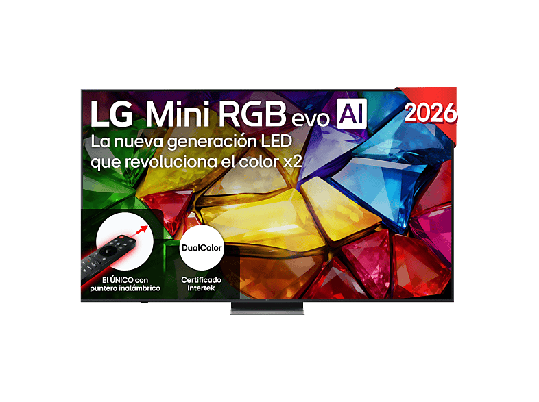 TV RGB Mini LED 86" - LG 86MRGB87B6B, UHD 4K, Procesador Inteligente α8 AI Processor 4K Gen3, Smart TV, DVB-T2 (H.265), Negro