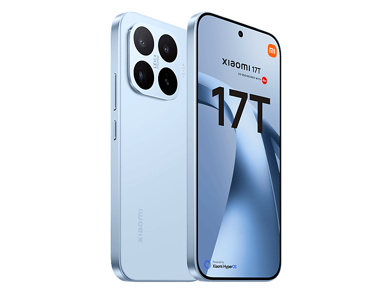 Móvil - Xiaomi 17T, Azul, 256GB, 12GB RAM, 6.59" POLED, MediaTek Dimensity 8500 - Ultra de 4 nm, 6500mAh