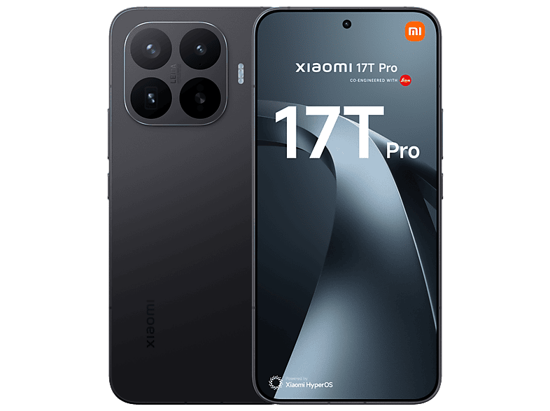 Móvil - Xiaomi 17T Pro, Negro, 1TB, 12 GB RAM, 6.83" pOLED, MediaTek Dimensity 9500, 7000 mAh