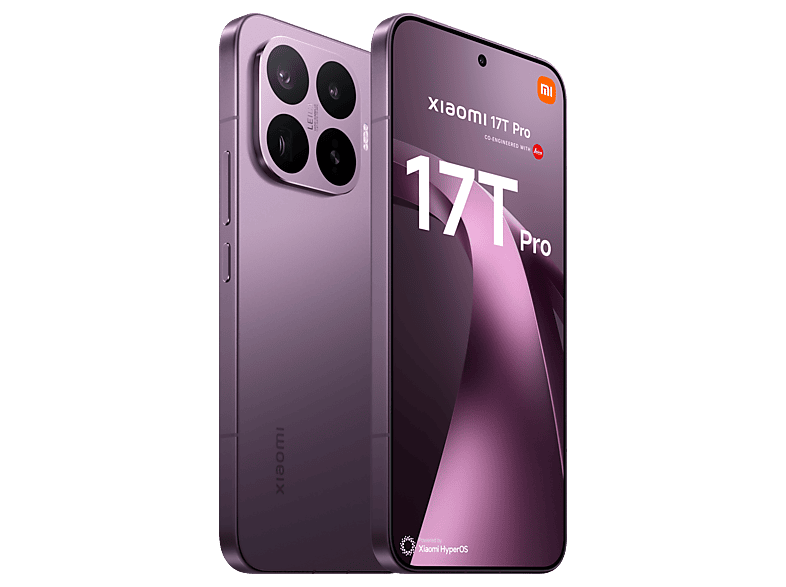 Móvil - Xiaomi 17T Pro, Morado, 1TB, 12 GB RAM, 6.83" pOLED, MediaTek Dimensity 9500, 7000 mAh