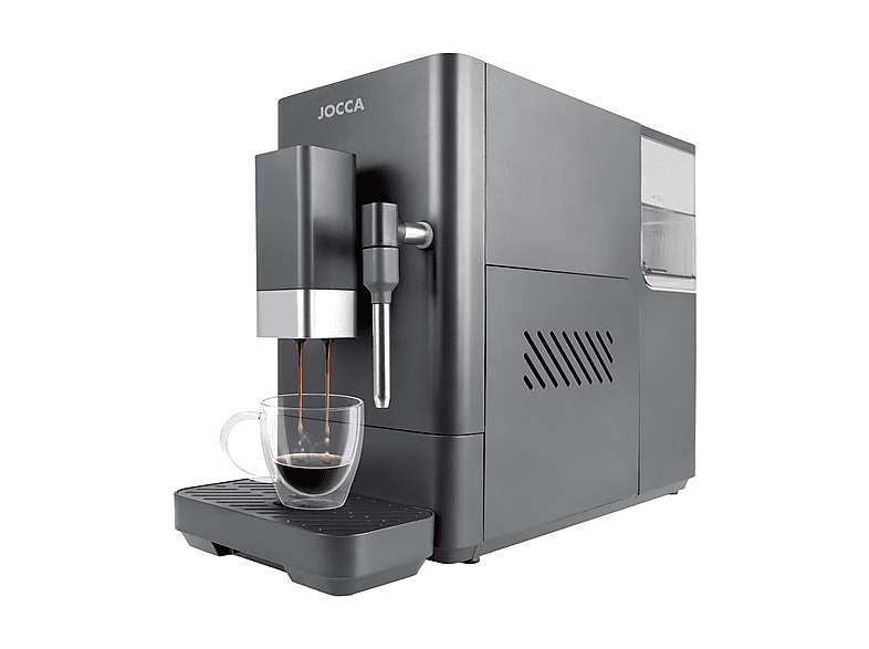 Cafetera superautomática - Jocca 2787, 20 bar, 1350 W, 2 Tazas, Negro