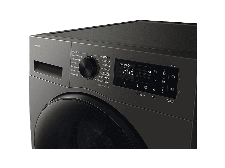 Lavadora secadora - Samsung WD90HG5U34BXEC, 9 kg de lavado, 6 kg de secado, 16 programas, Función WiFi con SmartThings™, Gris