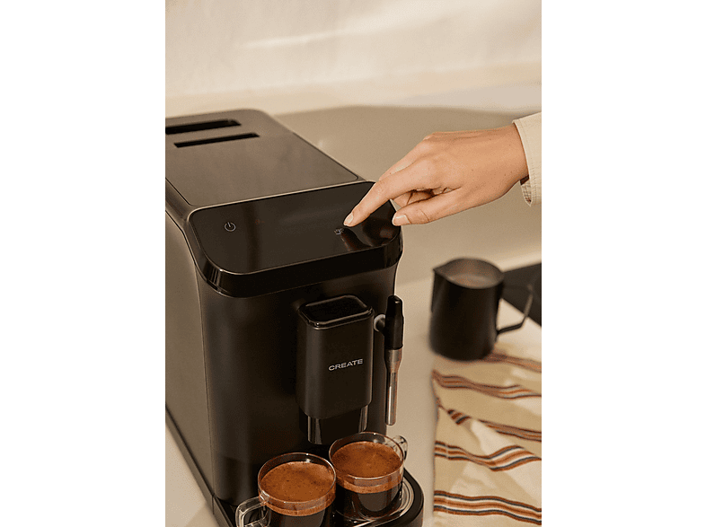 Cafetera express - Create THERA MATIC TOUCH, 1350 W, Negro mate