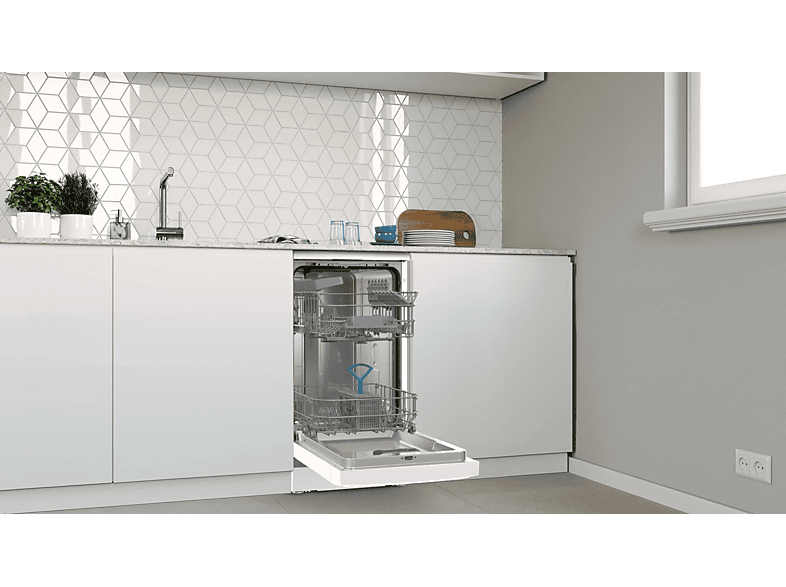Lavavajillas - Balay 3VN4031BA, 10 servicios, 4 programas, Extrasilencio, Aquastop, Home connect, Pausa y carga, 44.8 cm, Blanco