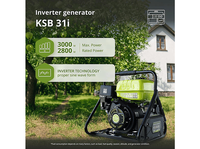 Generador de energía - Könner & Söhnen Inverter Generator KSB 31i