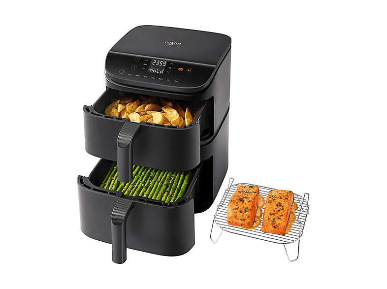 Freidora de aire - Cosori Turbo Tower Basic Chef Edition, 2630 W, 10,8 l, Black