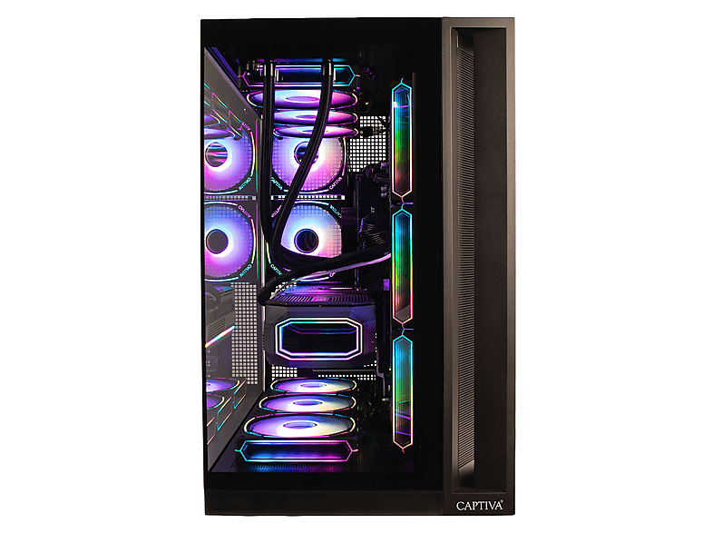 PC gaming - Captiva Highend Gaming I95-625, Intel Core i9 13900KF, 24 Núcleos, 128 GB RAM, 2 TB SSD, GeForce RTX™ 5070, Windows 11 Home, Negro