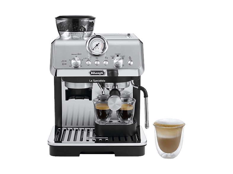 Cafetera express - De Longhi, De'Longhi La Specialista Arte EC9155.MB, 15bar, 1400W, 2 Tazas, 8 Ajustes molienda