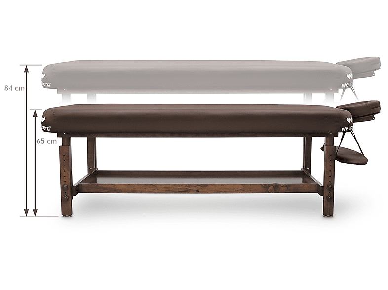 Camilla de masaje - Wellcore WLLC1180-RX3, para Piernas, Blanco