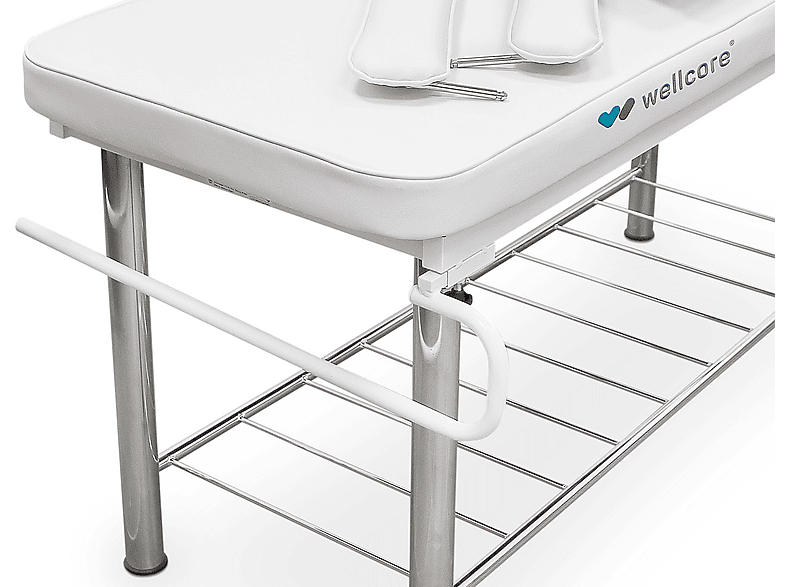 Camilla de masaje - Wellcore WLLC1176-BL, para Piernas, Blanco