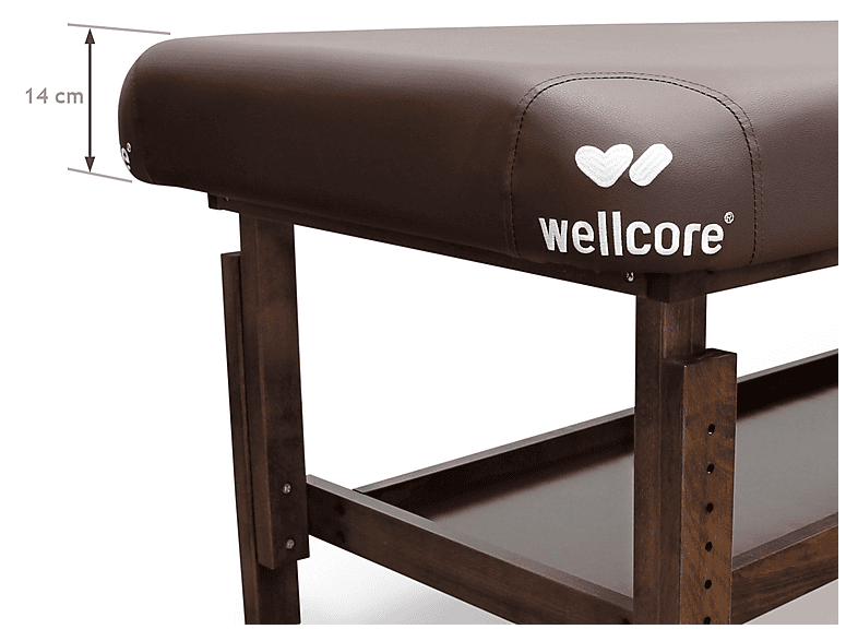 Camilla de masaje - Wellcore WLLC1180-RX15, para Piernas, Marrón