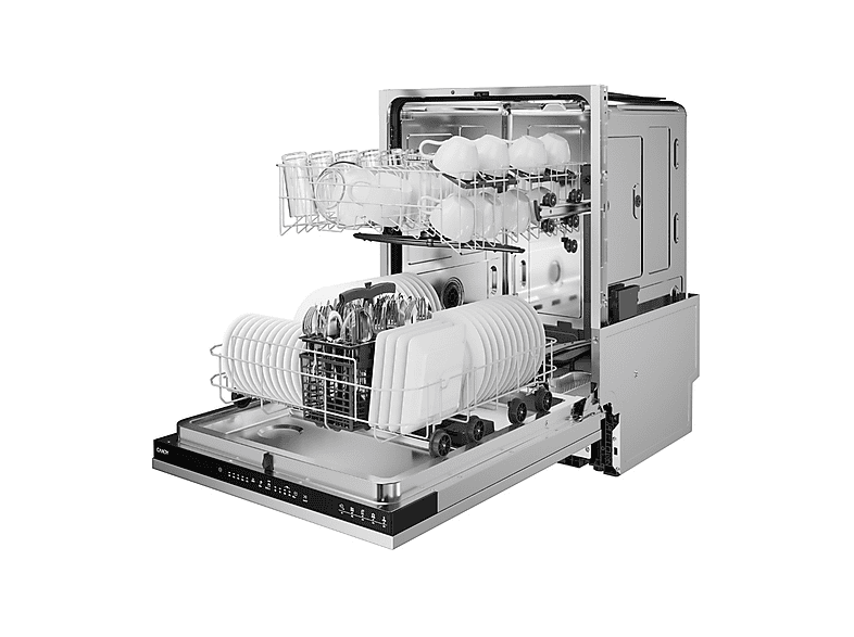 Lavavajillas integrable - Candy CIP 3D9E0B, 13 servicios, 5 programas, 60 cm, AutoDoor, Wash&Dry 35', Sin panelar