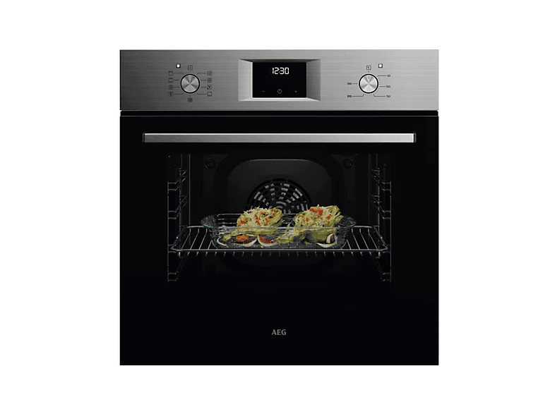 Horno multifunción - AEG 944068479, Independiente, Hidrolítica, 65 l, 62 cm, Black