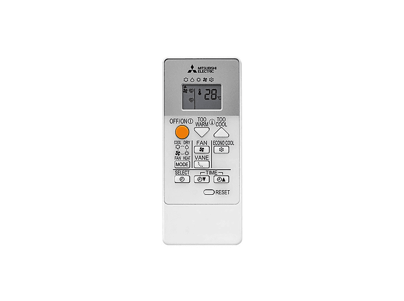 Aire acondicionado Split 1x1 - Mitsubishi Electric MSZ-HR71VFK, 24230 fg/h, Función Inverter, Blanco