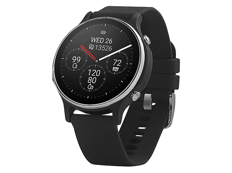 Smartwatch - ASUS VivoWatch 6 (HC-D06), 22 mm, Acero Inoxidable, Negro
