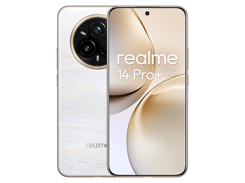 Smartphone - Realme 14 Pro+ 5G, Blanco, Móvil Android, 256 GB, 8 GB RAM, 6,83 ", Qualcomm Snapdragon®, 5260 mAh