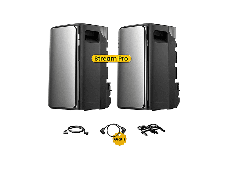 Kit solar - Ecoflow 2×STREAM Pro con 1× cable paralelo STREAM, 2300 W