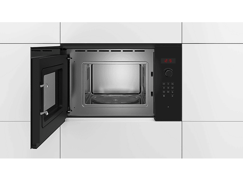 Microondas integrable - Bosch Serie 4 BFL523MB1F, 800 W, 5 potencia, 20 l, Negro