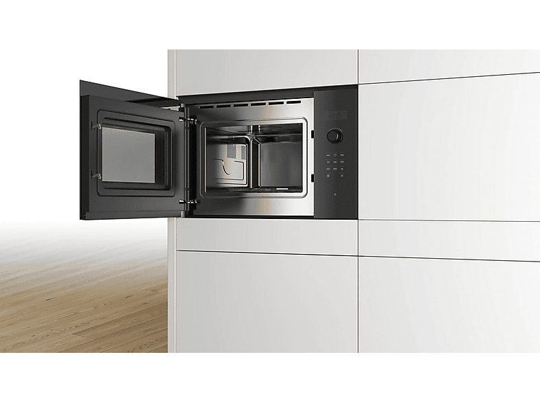 Microondas integrable - Bosch Serie 4 BFL523MB1F, 800 W, 5 potencia, 20 l, Negro