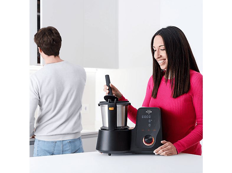Robot de cocina - Taurus MYCOOK GO, 1600 W, 4,5 l, Negro