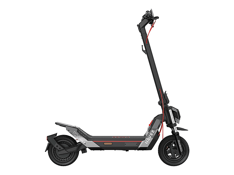Patinete eléctrico - Navee NT5 Max, Tipo 2 / VPM, Potencia Nominal 700 W, Hasta 150 kg, Autonomía 85 km, 25 km/h, Negro/Plateado