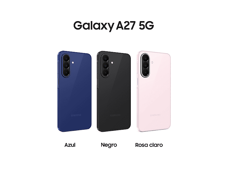 Móvil - Samsung Galaxy A27 5G, Azul, 256 GB, 8 GB RAM, 6.7" FHD+ Super AMOLED, Qualcomm Snapdragon 6 Gen 3, 5000 mAh, Android 16