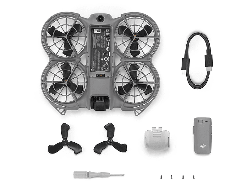 Dron - DJI NEO 2 (DRONE ONLY), 12 megapixel, 19 min, Gris
