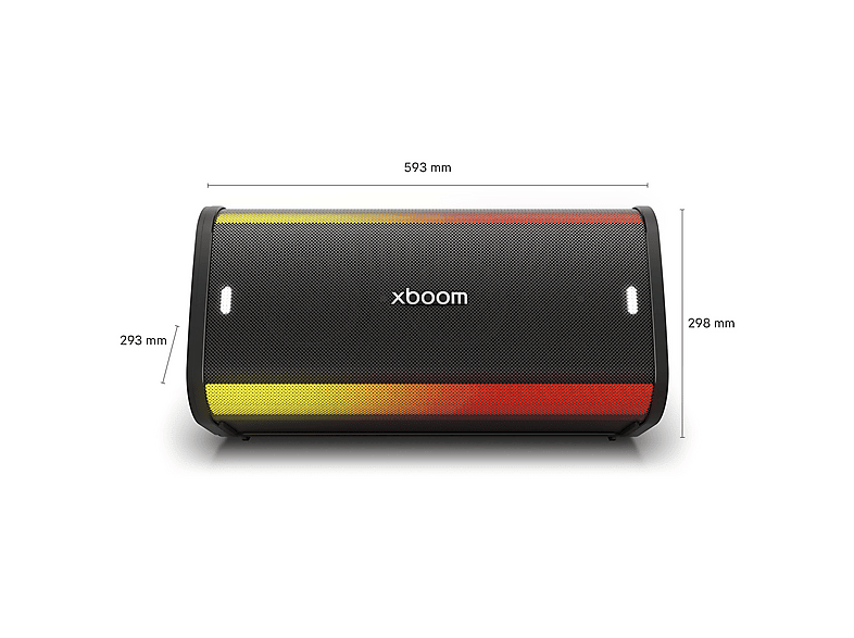Altavoz de gran potencia - LG XBOOM Stage 501 AI, 220 W, Batería 25h Autonomía, Bluetooth, Luces LED, Efectos DJ, Karaoke, Efectos de Voz, IPX4, Negro