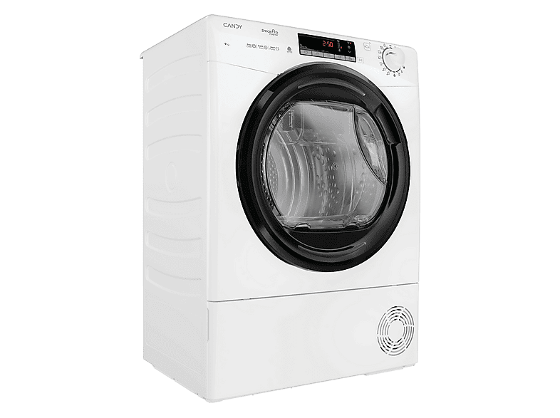 Secadora bomba de calor - Candy CRO EH9N4TBE-S, 9 kg, 15 programas, Blanco