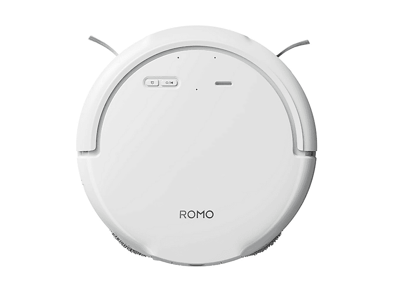 Robot aspirador - DJI ROMO S, 55 W, Potencia de succión 25 kPa, Depósito 260 ml, Autonomía 180 min, Blanco