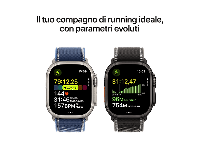 Apple Watch - Apple APPLE WATCH ULTRA3 49 NT TI AB OB-YPT, Talla única, Titanio, Azul