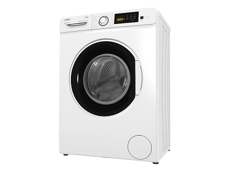 Lavadora carga frontal - Sauber SERIE 3-W6105V, 6 kg, 15 programas, Blanco