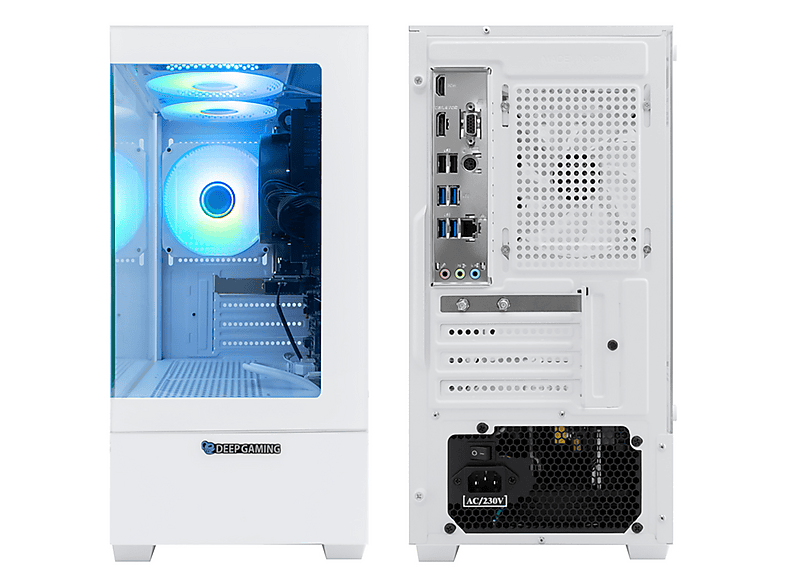 PC Gaming - Deepgaming SPECTRE, Ryzen 7 5700G, 32 GB RAM, 1 TB SSD, GeForce RTX™ 5060, Windows 11 Pro, Blanco