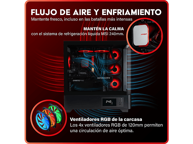 PC Gaming - Greed MKM - 5070Ti Edición, AMD Ryzen 5, 32 GB RAM, 1 TB SSD, GeForce RTX™ 5070 Ti, Windows 11 Pro, Negro