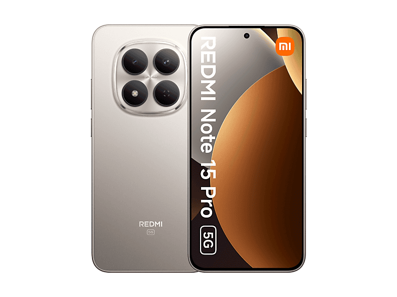 Smartphone - Xiaomi Redmi Note 15 Pro 5G, Móvil Android, 256 GB, 8 GB RAM, 6,83 " CrystalRes AMOLED, Octa-Core Processor, 6580 mAh