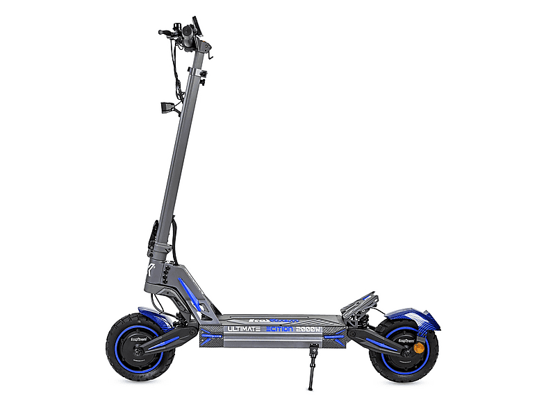 Patinete eléctrico - Ecoxtrem M41 TANK DUAL, Carga máx. 120 kg, 60 km autonomía, 20000 mAh, Azul Marino