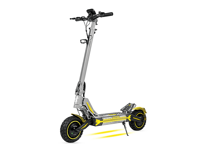 Patinete eléctrico - Ecoxtrem M41 TANK DUAL, Carga máx. 120 kg, 60 km autonomía, 20000 mAh, Amarillo