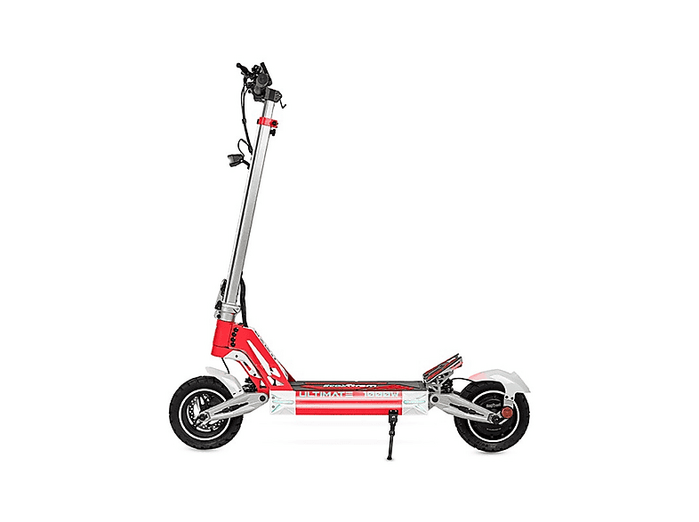 Patinete eléctrico - Ecoxtrem M41 TANK, Carga máx. 120 kg, 50 km autonomía, 16000 mAh, Rojo Sangre