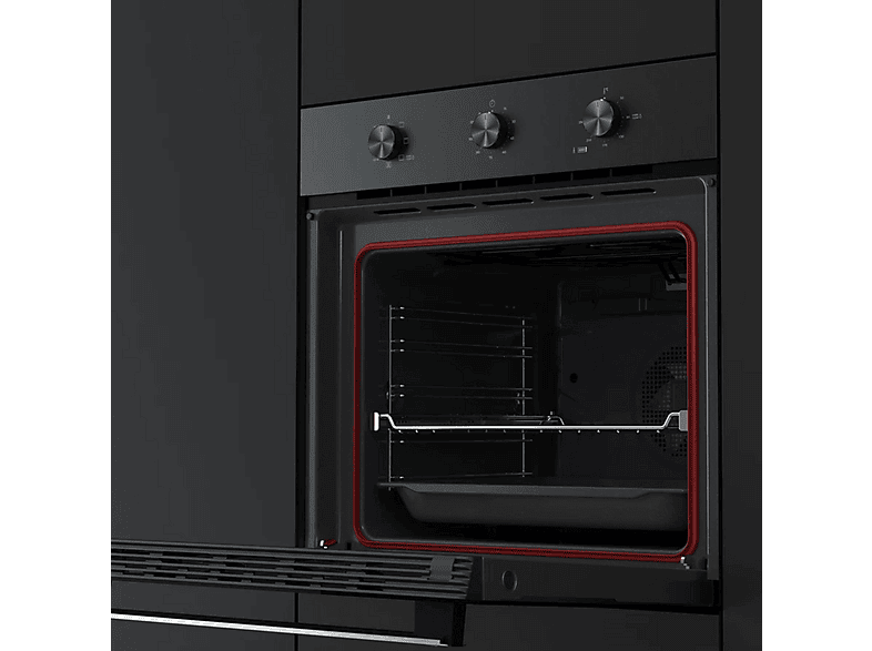 Horno convencional - Teka NEO HSB 6150 FBK, Integrable, Pirolítico + hidrolítico, 70 l, 595 mm, Negro, Acero inoxidable