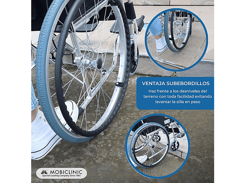 Silla de ruedas - Mobiclinic Palacio, Gris