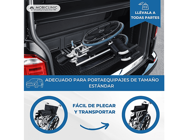 Silla de ruedas - Mobiclinic Opera, Gris
