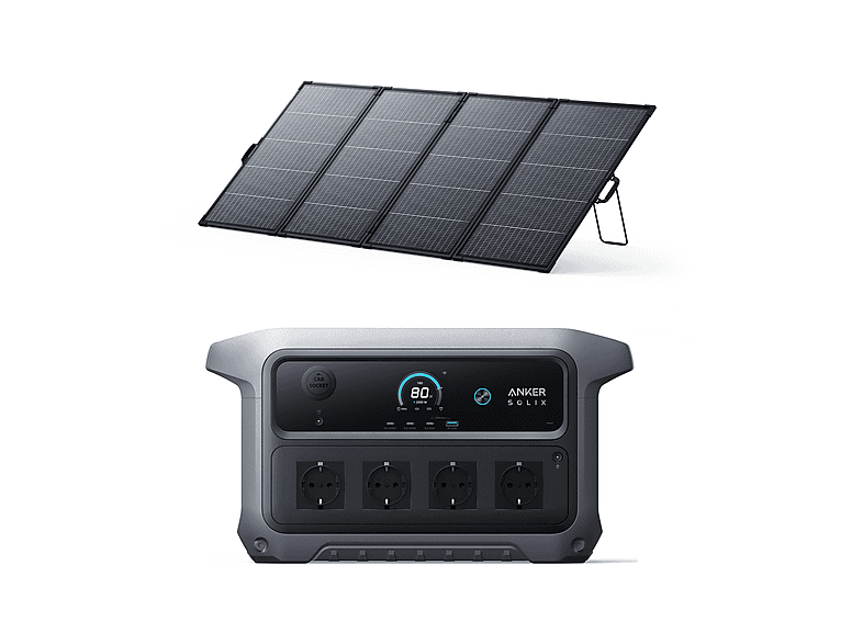 Estación de energía - Anker SOLIX KIT C2000 Gen 2+PS400 Bifacial