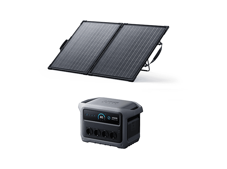 Estación de energía - Anker SOLIX KIT C1000X Gen 2+PS100 Bifacial